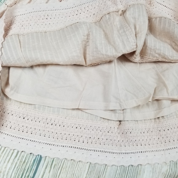 FIVE PLUS apricot cotton mini flare lined skirt - Picture 4 of 8